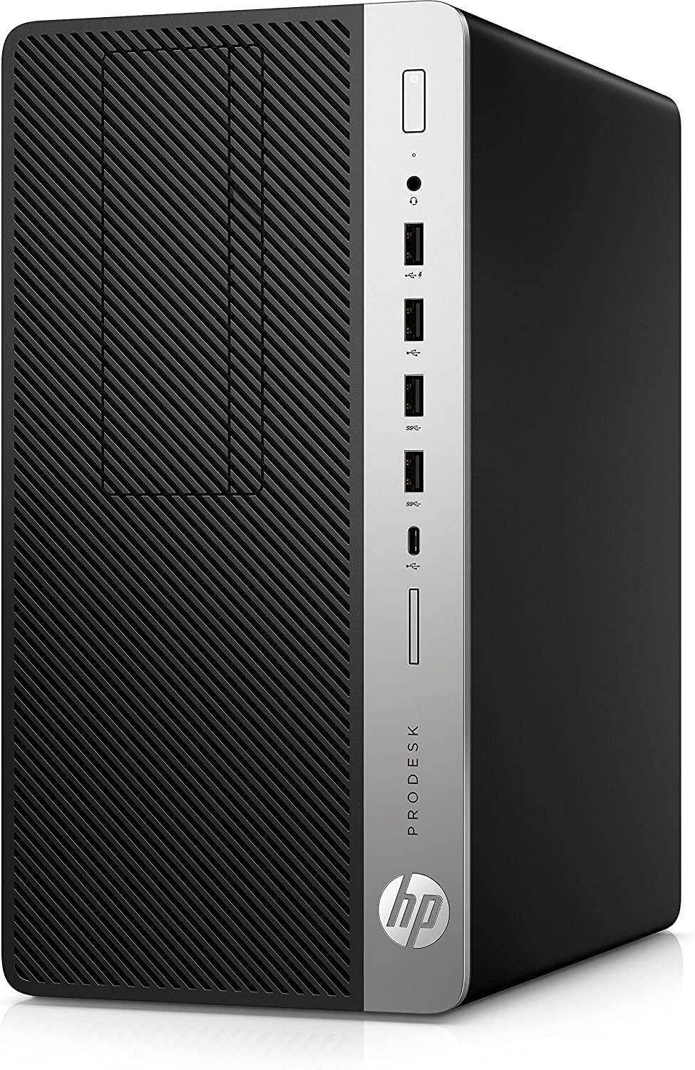 HP HP ProDesk 600 G3 Micro Tower Desktop, Intel Core i7-7700, 32GB DDR4 RAM, 256GB SSD, 1TB HDD, NVIDIA GeForce GT 730, Windows 10 Pro (Y3E02AV#ABA) (Renewed)