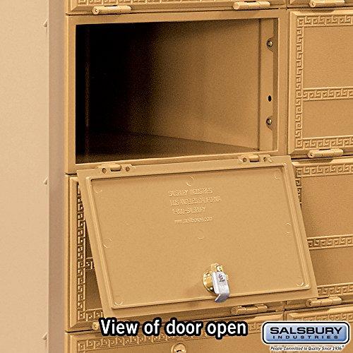 Salsbury Industries Salsbury Industries 2108RL Americana Mailbox, 8 Doors, Rear Loading, Aluminum
