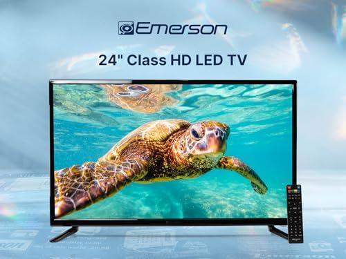 Emerson Emerson ET-2400 24" HD LED Television with Built-in Digital ATSC TV Tuner, HDMI, USB, and VGA Inputs, Wall-Mountable, and Slim Design Perfect for Small Rooms, Dorms, Kitchens, and Offices