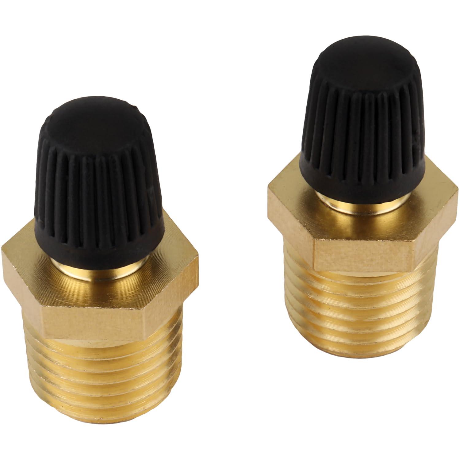 Milton Milton S-684-4 1/4\" MNPT Male Tank Valve, includes Protective Caps (Pack of 2)