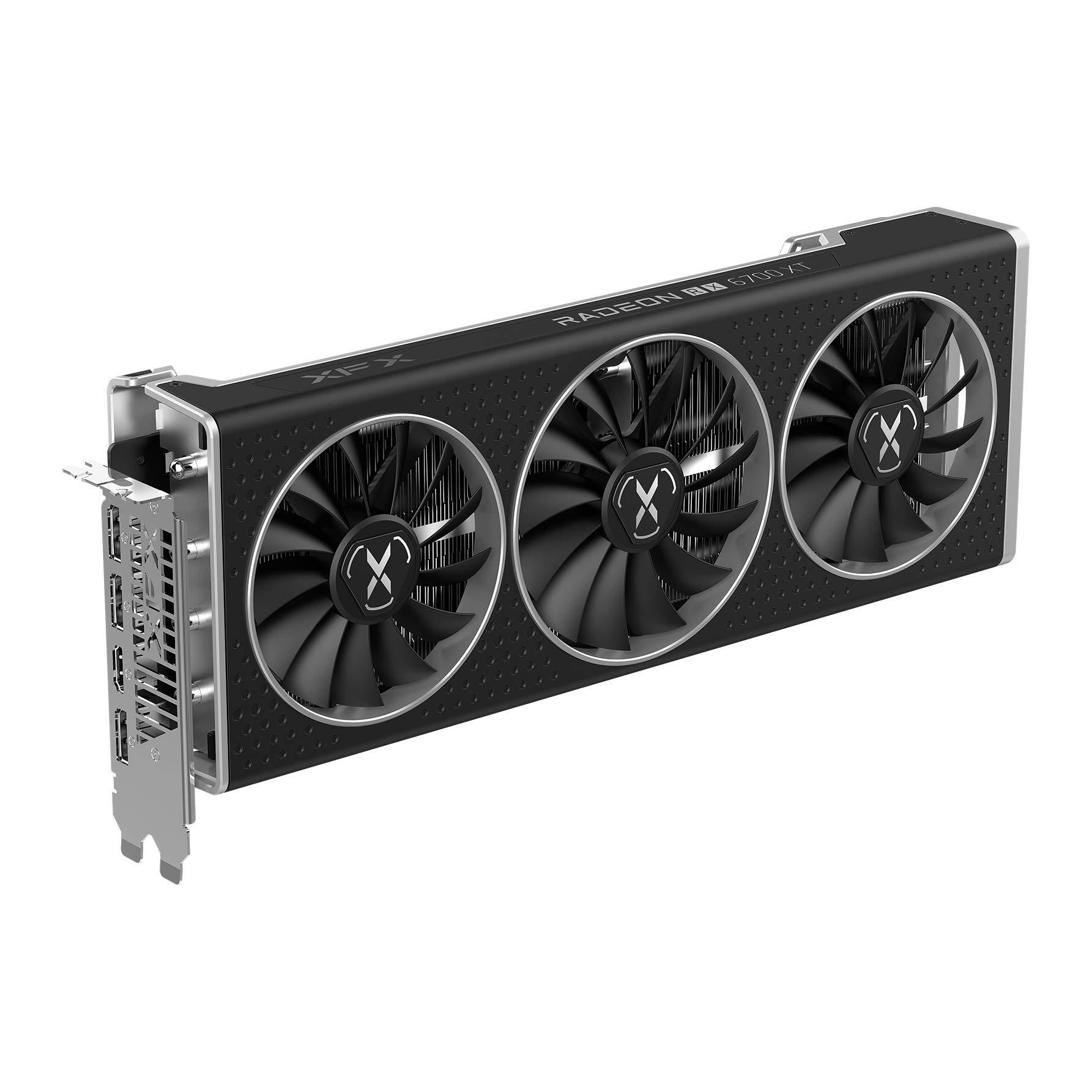 XFX XFX Speedster QICK319 AMD Radeon RX 6700 XT CORE Gaming Graphics Card with 12GB GDDR6 HDMI 3xDP, AMD RDNA 2 RX-67XTYLUDP