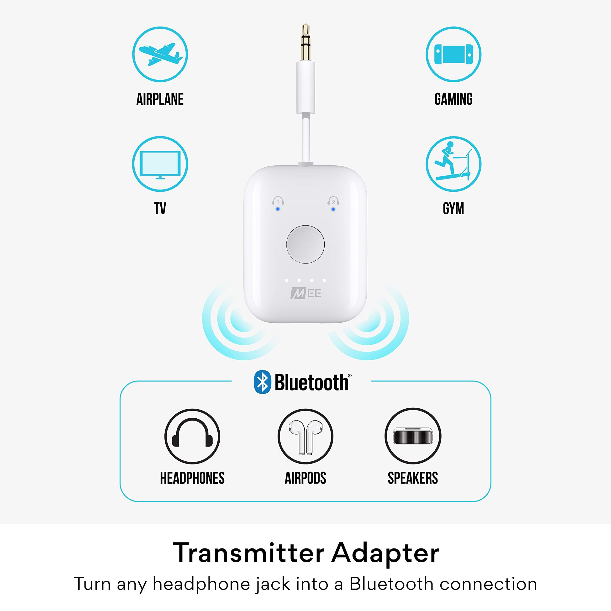 MEE audio MEE audio Connect Air Bluetooth Audio Transmitter and Matrix Cinema Headphones Bundle with aptX Low Latency