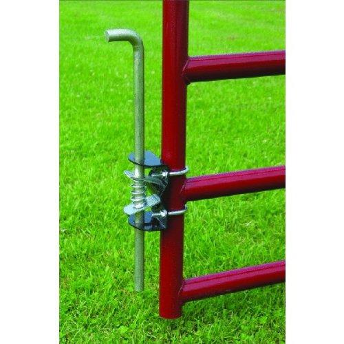 ENTERPRISE GROUP/DOMTAR PAPER CO SpeeCo Gate Anchor for Round Tube Gate 1-3/4\" to 2\" Diameter, Prevents Swinging and Sagging, Red, S16100200