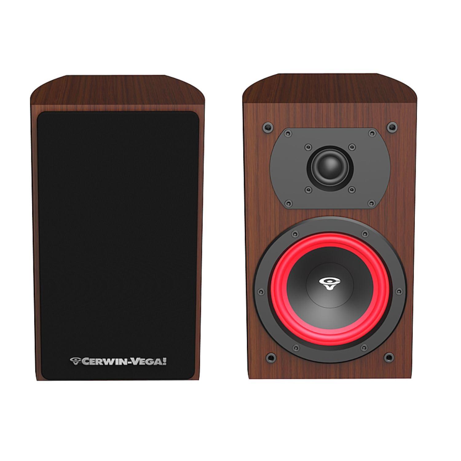 CERWIN-VEGA! CERWIN-VEGA! Home Audio LA14 4\" 2-Way Bookshelf Speakers (Expresso)