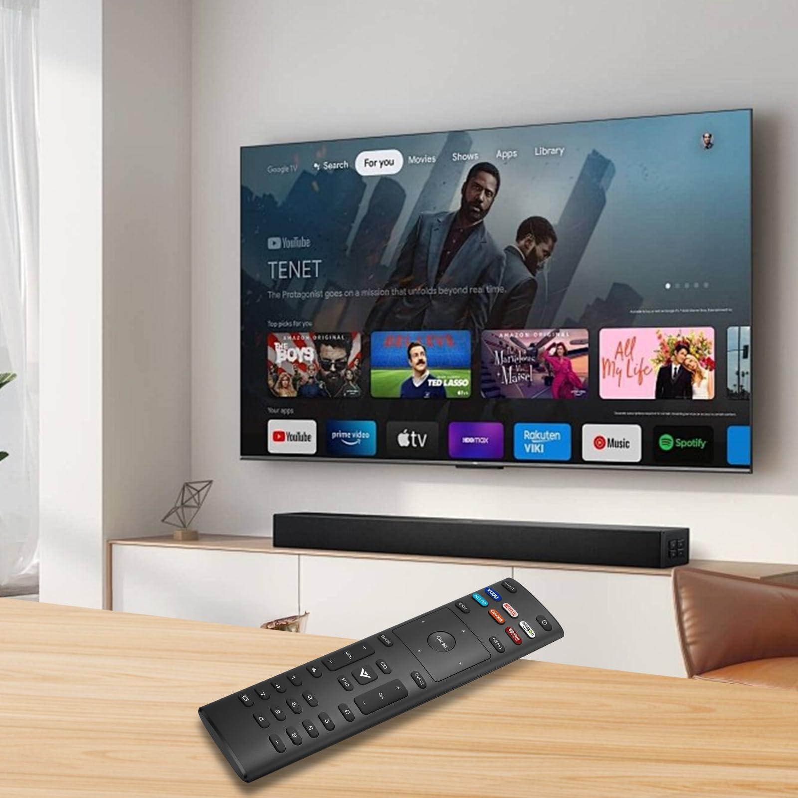 MOKEMAKE Replacement for Vizio Smart TV Remote, 2-Pack Cover & Remote for Vizio TV Remote Control Compatible for VIZIO All LED LCD HD 4K UHD HDR Smart TV