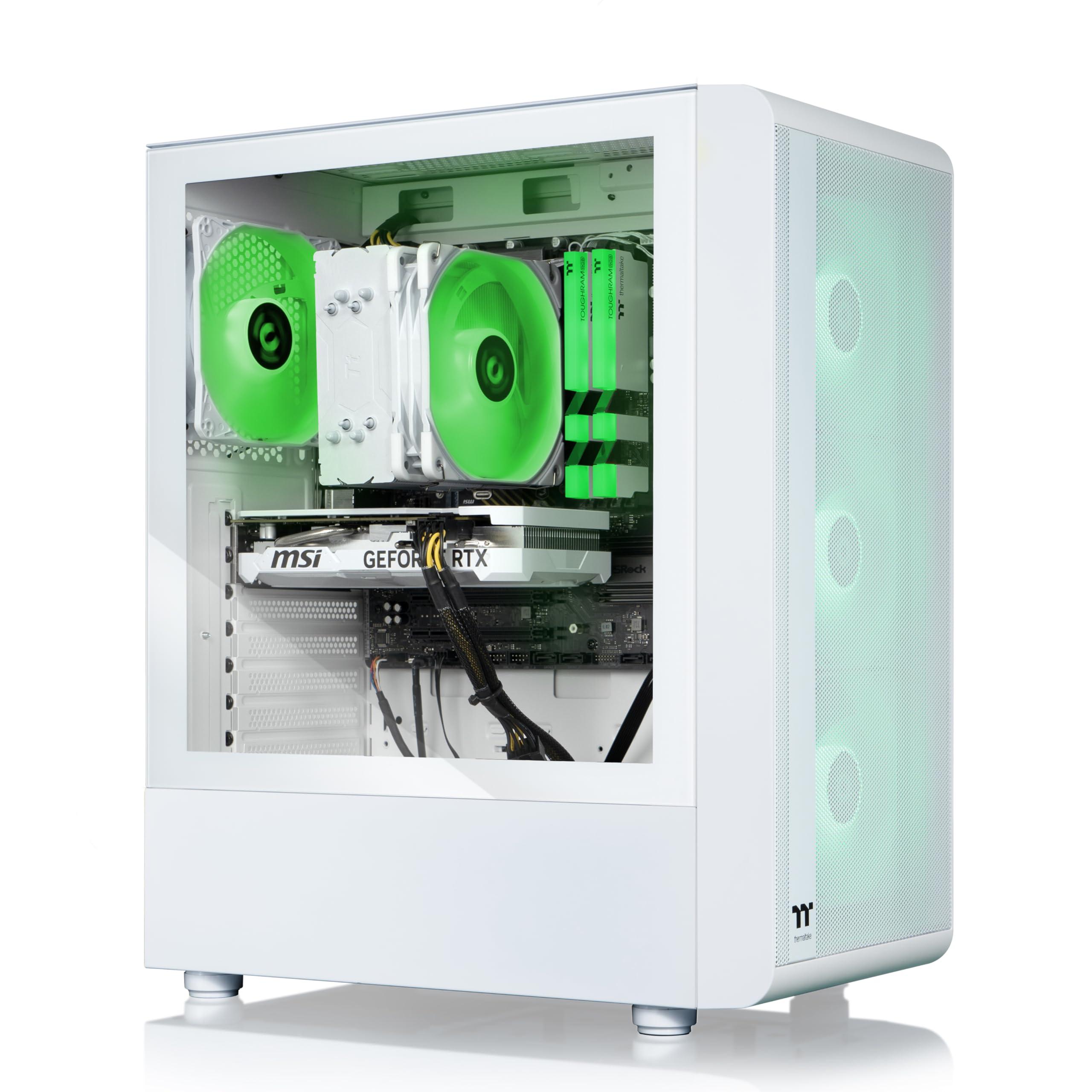 Thermaltake Thermaltake LCGS Quartz i360 R4 Gaming Desktop (Intel Core i5-12400F, ToughRam 16GB DDR4 3600MHz RGB Memory, NVIDIA GeForce RTX 3060, 1TB NVMe M.2, WiFi, Windows 11) S2QT-B66R-360-LCS