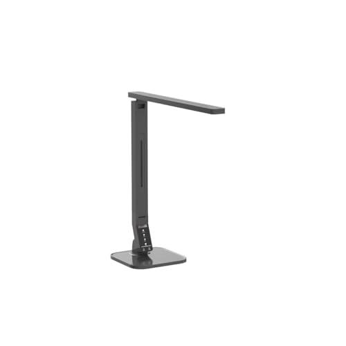 Lampat LAMPAT Dimmable LED Desk Lamp, 4 Lighting Modes (Reading/Studying/Relaxation/Bedtime), 5-Level Dimmer, Touch-Sensitive Control Panel, 1-Hour Auto Timer, 5V/1A USB Charging Port, Piano Black