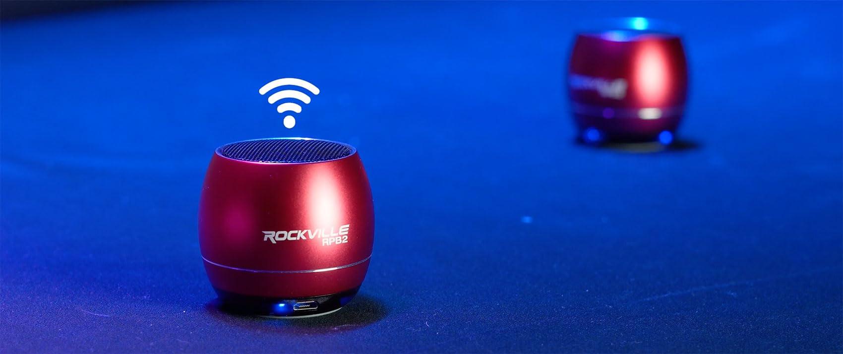 Rockville Rockville RPB2-RED Handheld Portable Bluetooth Speaker Great Sound+Wireless Link