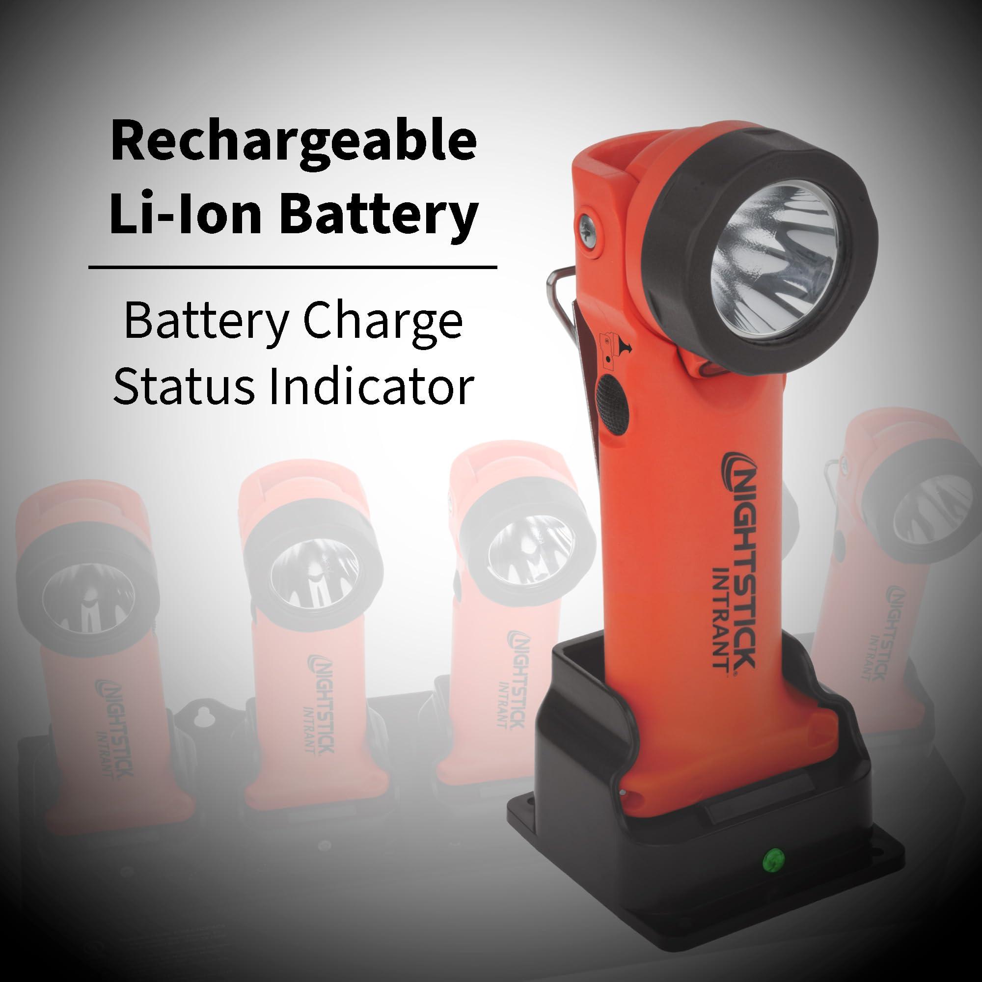 Nightstick Nightstick Intrant Rechargeable Instrinsically Safe Permissible Dual-Light Angle Light (Red)