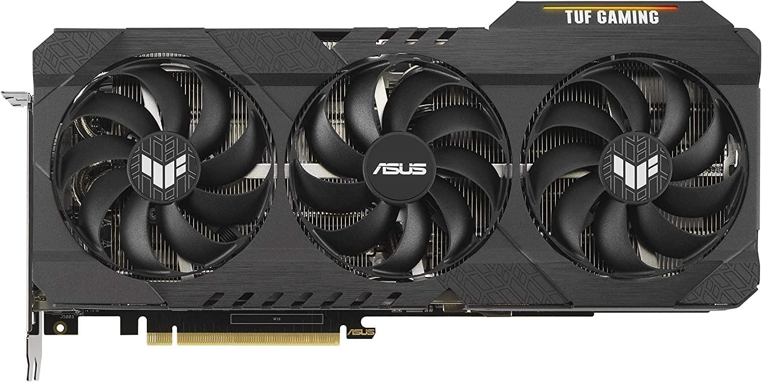ASUS ASUS TUF Gaming NVIDIA GeForce RTX 3080 Graphics Card (PCIe 4.0, 10GB GDDR6X, HDMI 2.1, DisplayPort 1.4a, Dual Ball Fan Bearings, Military-Grade Certification, GPU Tweak II) (Renewed)