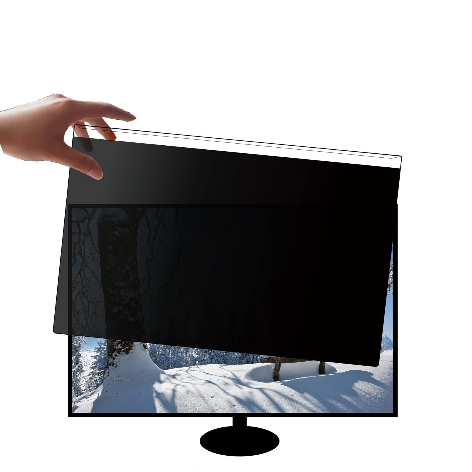WLWLEO WLWLEO Privacy Screen Protector for Computer Monitor Privacy Shield Filter, Anti-Spy/Anti Blue Light/Anti-Scratch Protection Panel for 17-27 inch Computer, Hanging Installation,23.6 inch(543316mm)