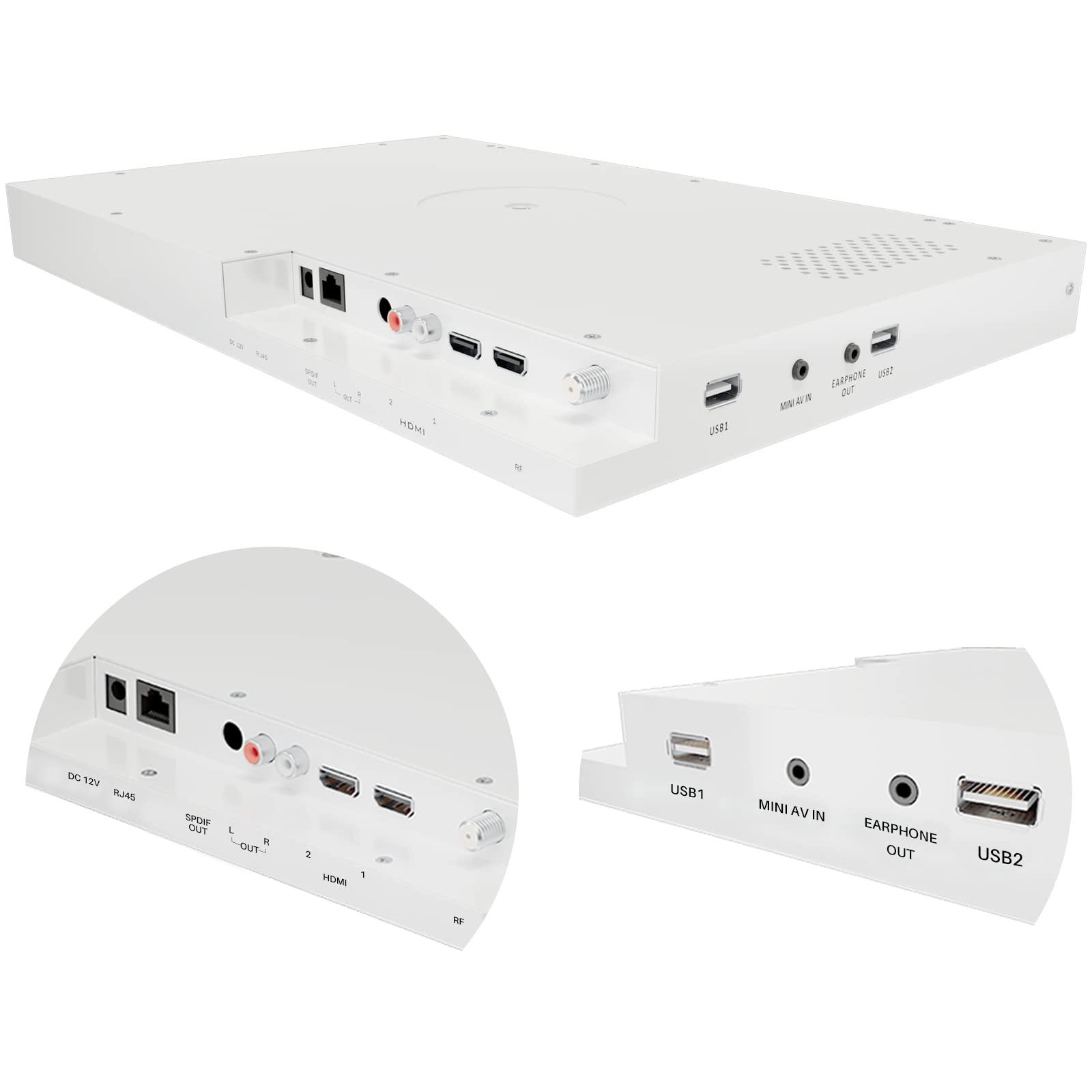 SYLVOX SYLVOX Kitchen TV,15.6 inch Under Cabinet TV, Televison for Kitchen, Smart TV Built-in APP Store, Support WiFi Bluetooth, 1080P Small TV for RV Camper, Bedroom, Boat