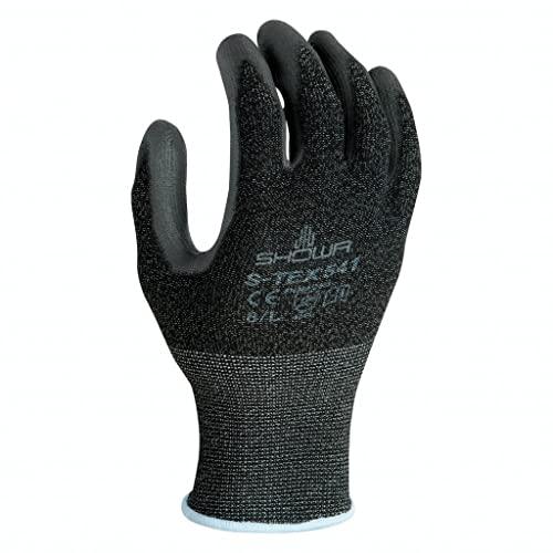 SHOWA SHOWA Size 6 S-TEX 541 13 Gauge Hagane Coil And Polyester And Stainless Steel Cut Resistant Gloves With Polyurethane Coating