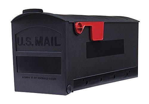 Gibraltar Mailboxes Gibraltar Mailboxes Patriot Rust-Proof Plastic Black, Mailbox Mounting Board, GMB225B