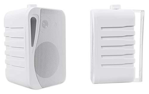Rockville Rockville Pair HP4S-8 4" Outdoor/Indoor Home Theater Speakers w/Swivel Bracket White