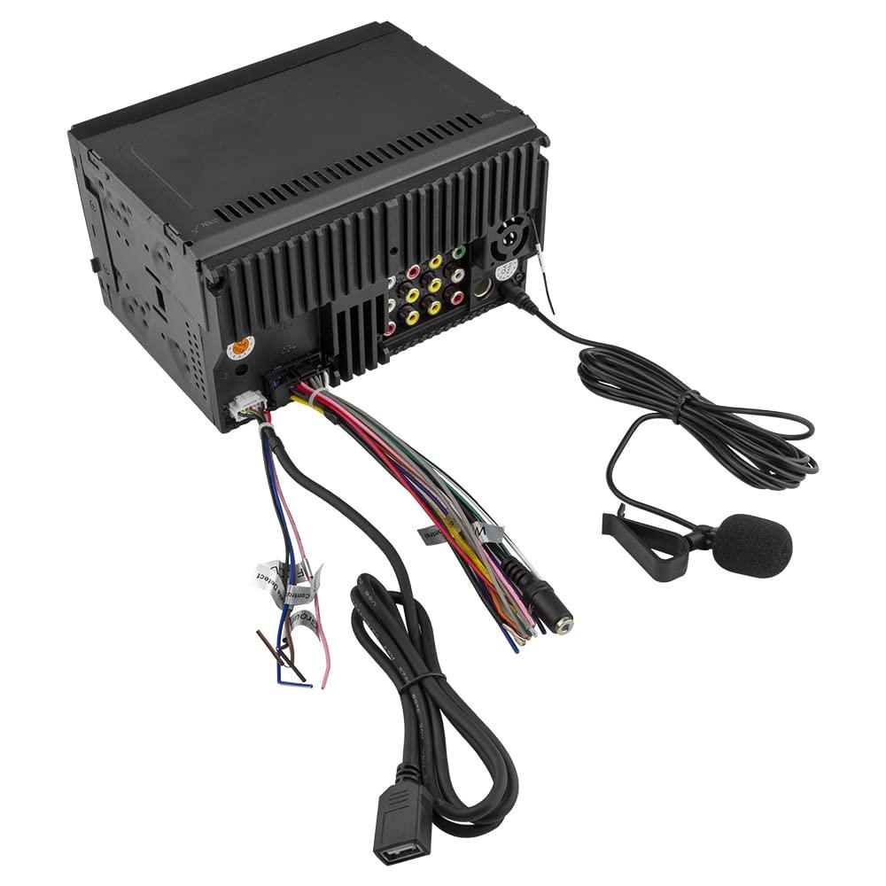 DS18 DS18 DDX6.9CP 6.9"" Touchscreen Mechless Double-Din Headunit Apple Car Play & Bluetooth, Mirror Link Android - Digital Multimedia AUX/USB/MP3/ AM/FM Radio Remote (Renewed), Black