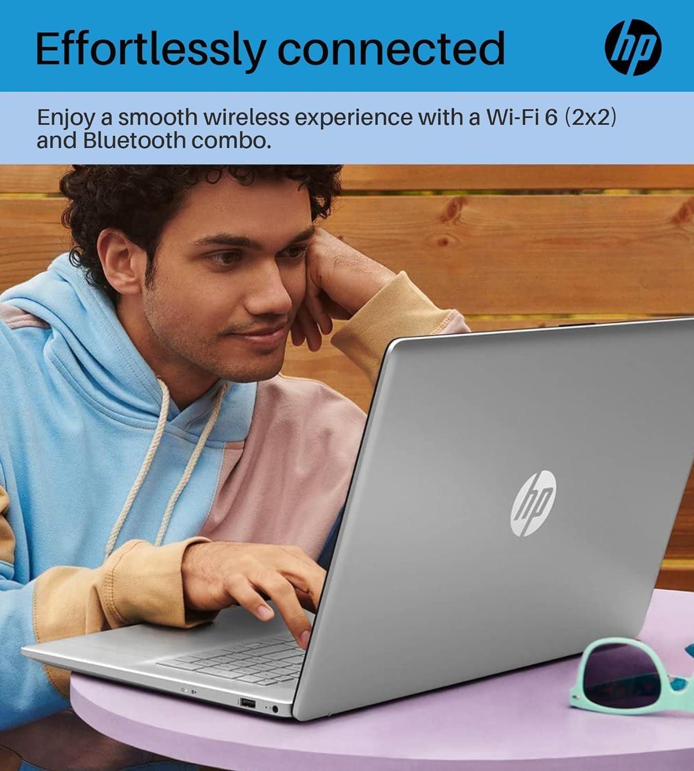 HP HP 17.3" Touchscreen Business Laptop - HD Display, AMD Ryzen 5 7530U Processor(Beat i7-1165G7), 32GB RAM, 1TB SSD, Anti-Glare, HDMI, Webcam, Windows 11 Home, with USB WiFi Adapter