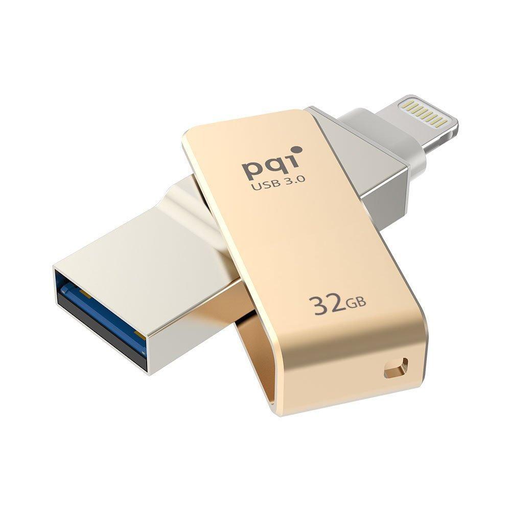 PQI PQI iFlash Drive USB 3.0 32Gb Gold (iConnect Mini)