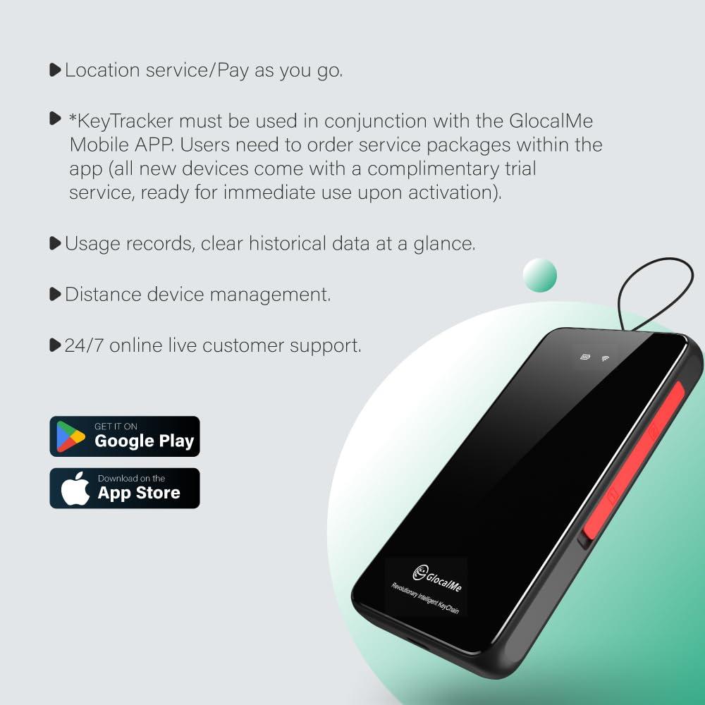 GlocalMe GlocalMe KeyTracker Global GPS Tracker and U3 4G LTE Mobile Hotspot Device