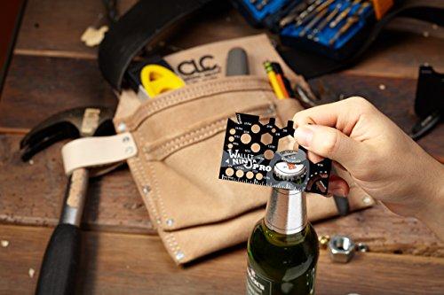 Wallet Ninja Wallet Ninja PRO: 26 in 1 Credit Card Multitool (Measure Bits & Bolts, Wrenches, Protractor, Bottle Opener)