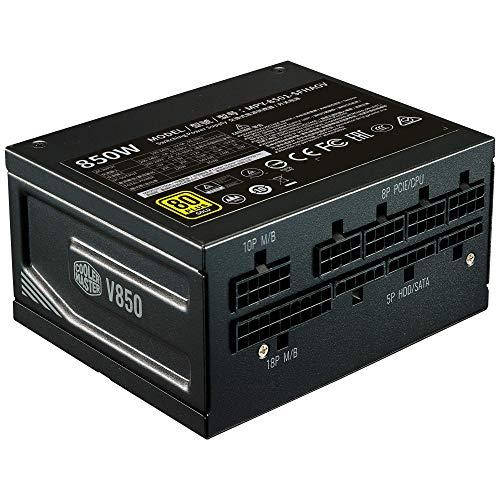 Cooler Master Cooler Master V850 SFX Gold Full Modular, 850W, 80+ Gold Efficiency, ATX Bracket Included, Quiet FDB Fan, SFX Form Factor, 10 Year Warranty