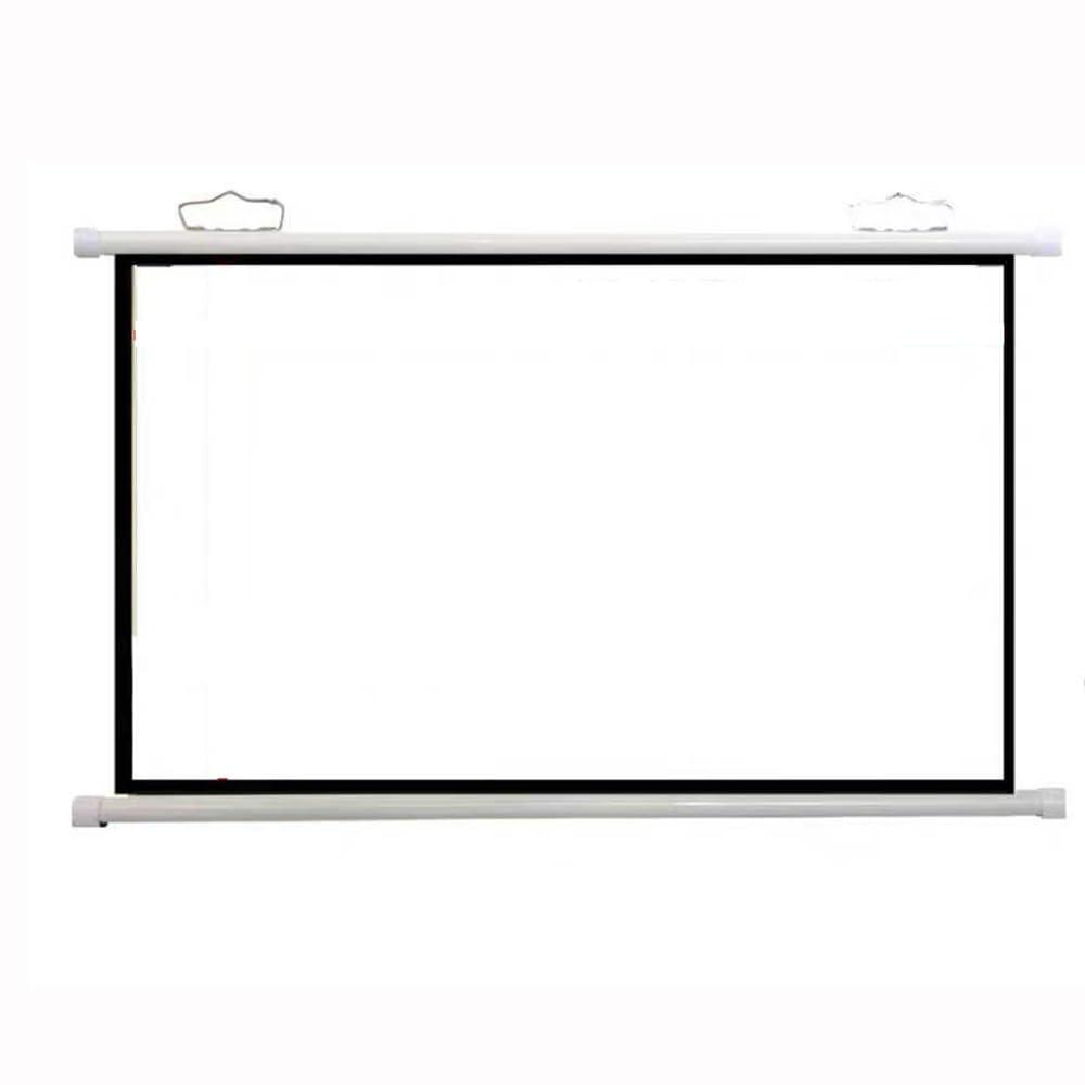 ZYXQQJ ZYXQQJ 30\" 40\" 50\" 60\" 70\" Projector Screen HD Home Theater Projector Movie Screen Manual Pull Down Projection Screen, Public Display Screen(4:3,40inch)