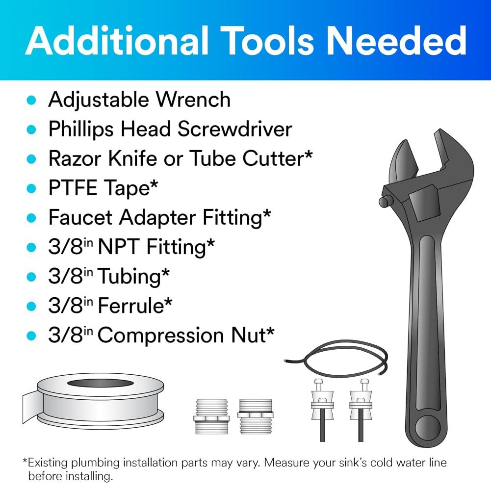 3M Aqua-Pure 3M Aqua-Pure 3M FF100 Under Sink Drinking and Cooking Water Filter System, Reduces Lead, Microplastics, Chlorine Taste and Odor, Cysts, Select VOCs