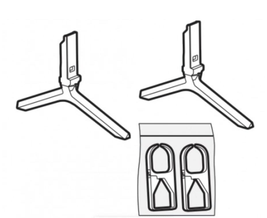 Sony OEM Part - Base Stands Legs/Feet Compatible with Sony Smart TV Models K65S30C, K65S30, K55S30, and K55S30C