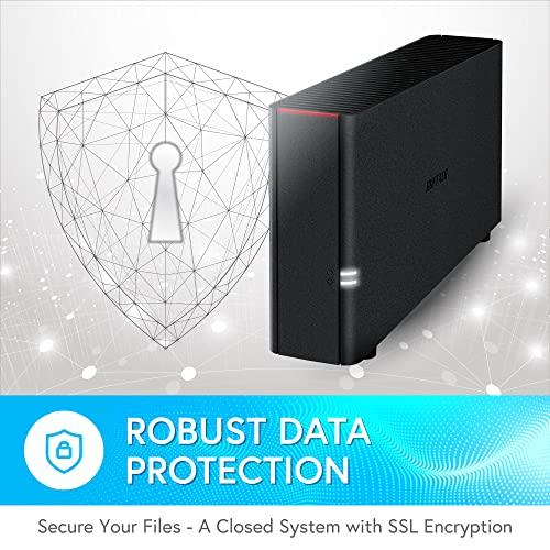 BUFFALO BUFFALO LinkStation 210 4TB 1-Bay NAS Network Attached Storage with HDD Hard Drives Included NAS Storage That Works as Home Cloud or Network Storage Device for Home