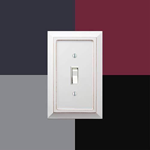AMERELLE Amerelle 4040DDW Savannah Wallplate, 1 Duplex, Distressed White