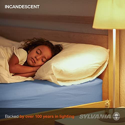 LEDVANCE SYLVANIA Double Life Incandescent Light Bulb, B10, 40W, Dimmable, Candelabra Base, 285 Lumens, Frosted - 6 Count (Pack of 1) (15323)