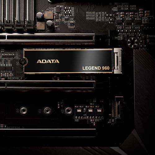 ADATA ADATA Legend 960 2TB PCIe Gen4 x4 NVMe 1.4 M.2 Internal Gaming SSD Up to 7,400 MB/s (ALEG-960-2TCS)