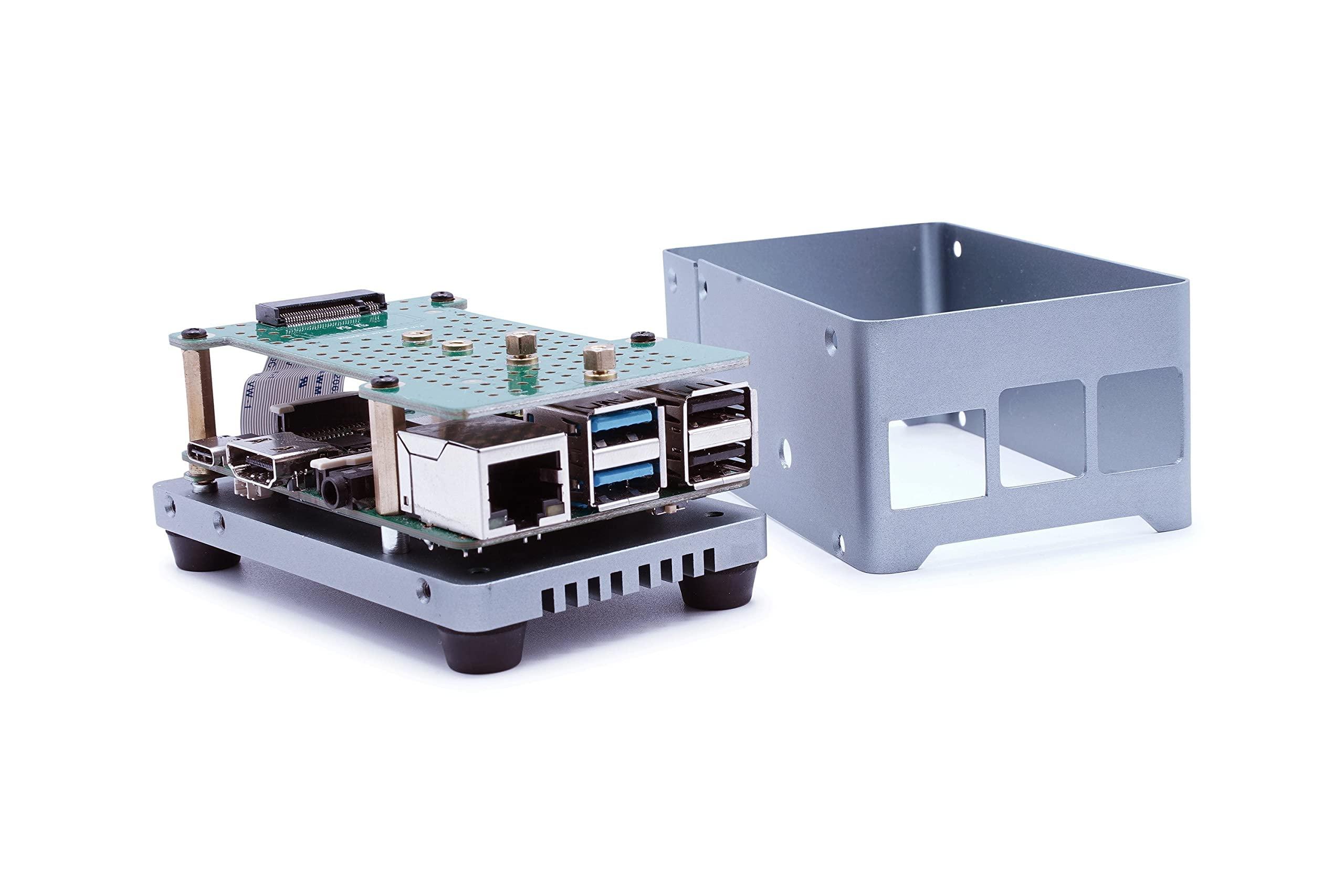 KKSB Cases KKSB Rock 4 SE Case | Sandblasted Aluminium | Built-in Heatsink | Space for SSD or Hats