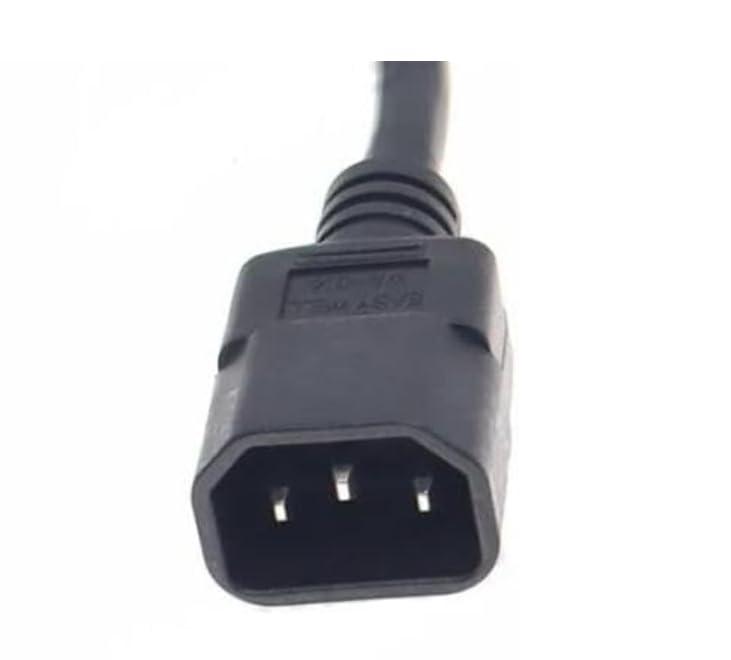 Toptekits Toptekits C14 to SAF-D-Grid T-Latch Power Cord, SAF-D-Grid T-Latch Plug to IEC 320 C14 Power Cable SJT 16AWG,10ft/3m (C14 to Saf-D-Grid)