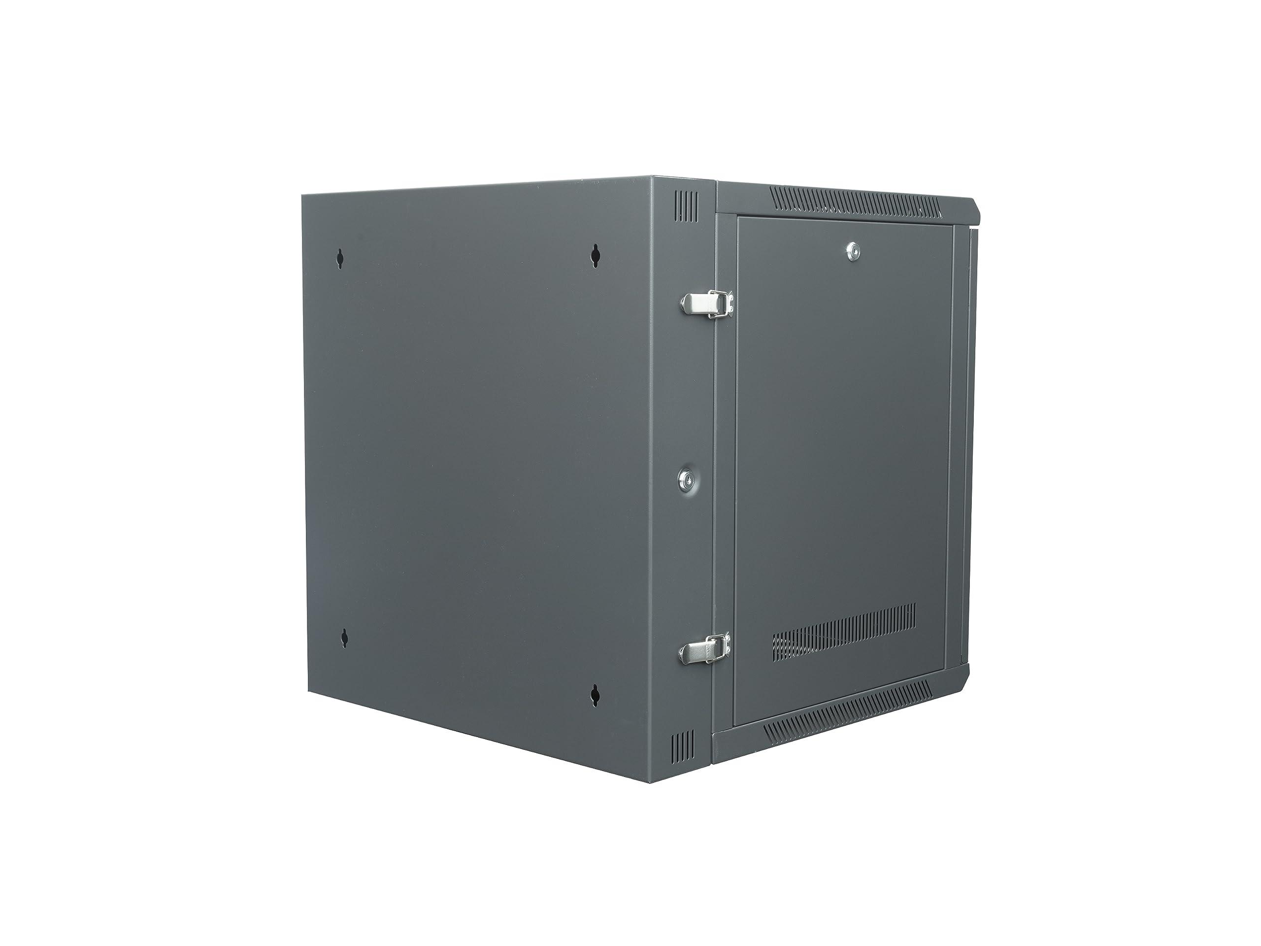 Networx Networx 12U Swing Out Wall Mount Server Cabinet - 24 Inch Depth, Acrylic Door, Flat Packed