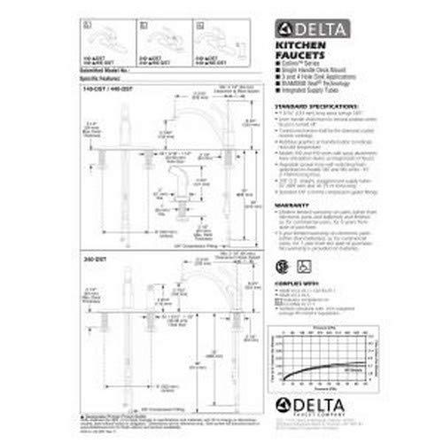 DELTA FAUCET DELTA FAUCET 140-DST, 9.19 x 8.00 x 9.19 inches, Chrome