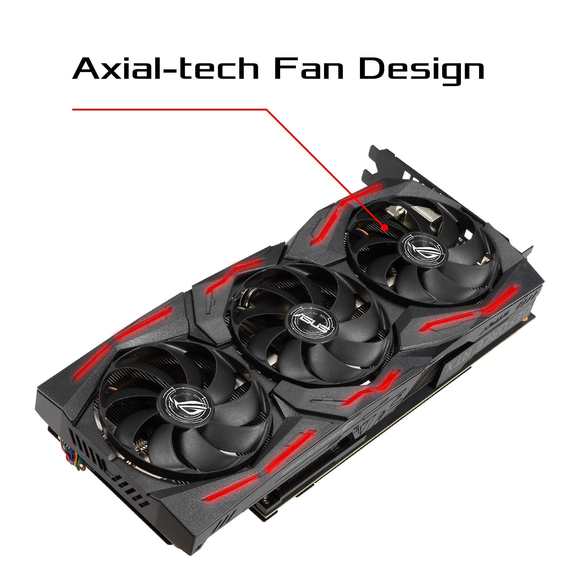 ASUS ASUS ROG Strix GeForce RTX 2060 Super Advanced Overclocked EVO 8G GDDR6 HDMI DisplayPort USB Type-C Gaming Graphics Card (ROG-STRIX-RTX2060S-A8G-EVO-GAMING)