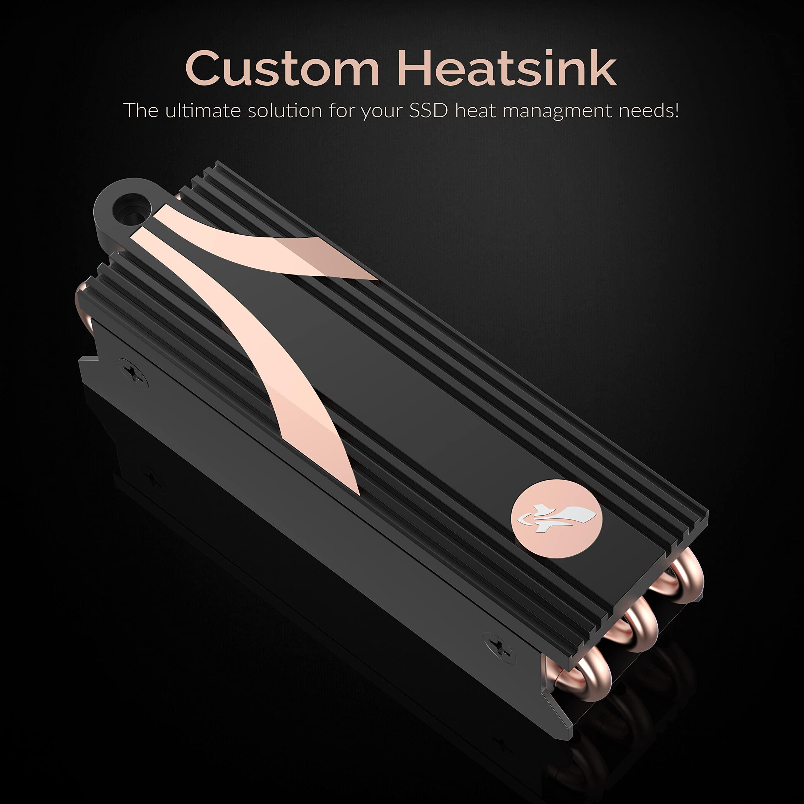 SABRENT SABRENT Rocket 4 Plus SSD with Heatsink 8TB PCIe Gen 4 NVMe M.2 2280 Internal Solid State Drive, Extreme Speed, Heat Management [SB-RKT4P-HTSP-8TB]