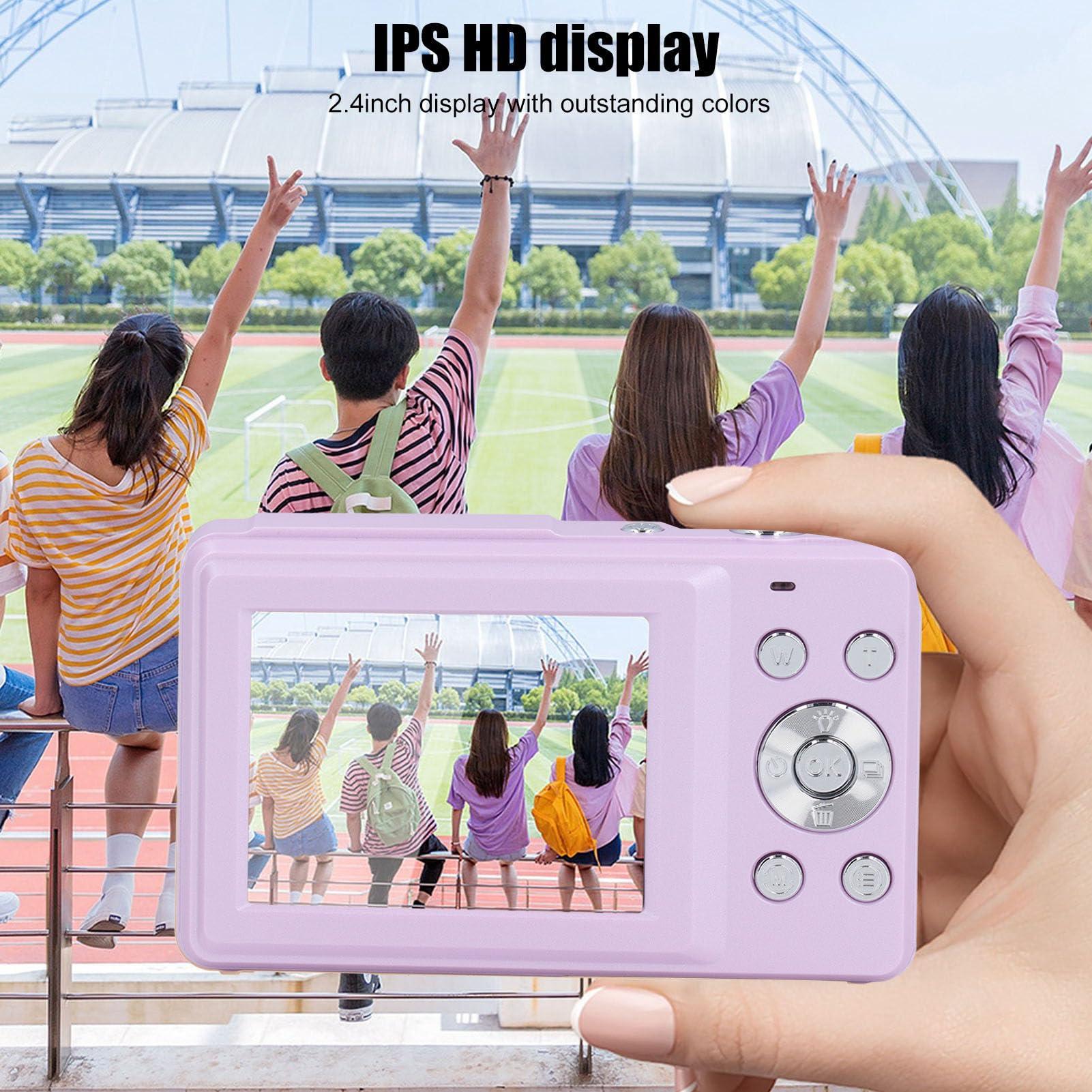 Sanpyl Digital Camera, FHD 1080P 44MP Autofocus Vlogging Camera with 2.5in IPS HD Screen, 16X Digital Zoom, Anti Shake Compact Small Vedio Camera for Boys Girls Kids ()