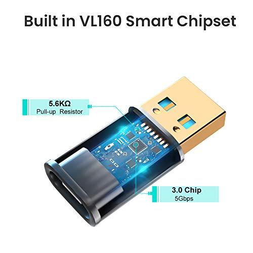 CableCreation CableCreation USB C Female to USB Male Adapter USB to USB C Adapter, USB 3.1 5Gbps USB C to A Adapter Female for Laptops Logitech StreamCam VR Link Adapter for Charging