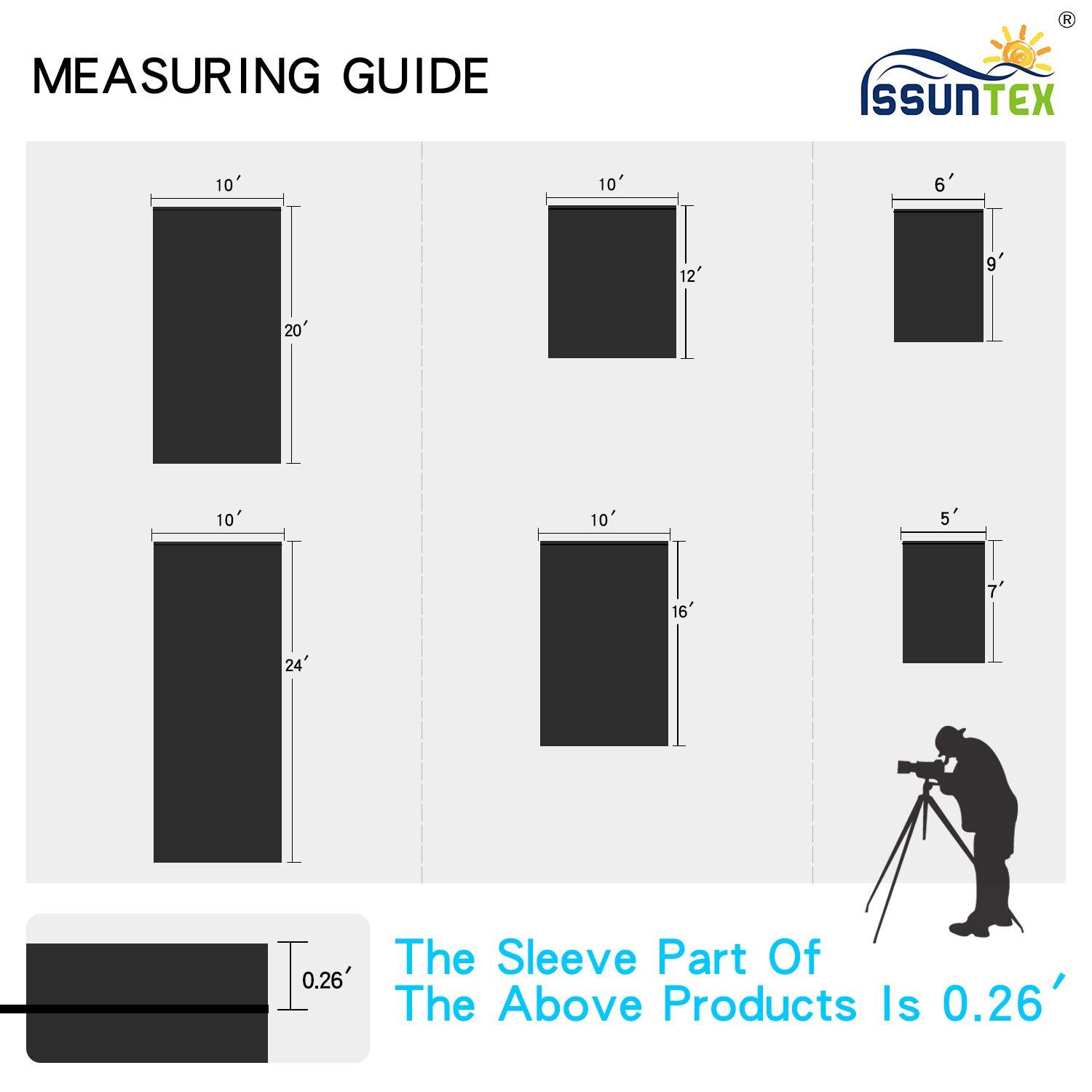 ISSUNTEX ISSUNTEX 10X16 ft Background Muslin Backdrop, Photo Studio, Collapsible High Density Screen for Video Photography and Television-Black