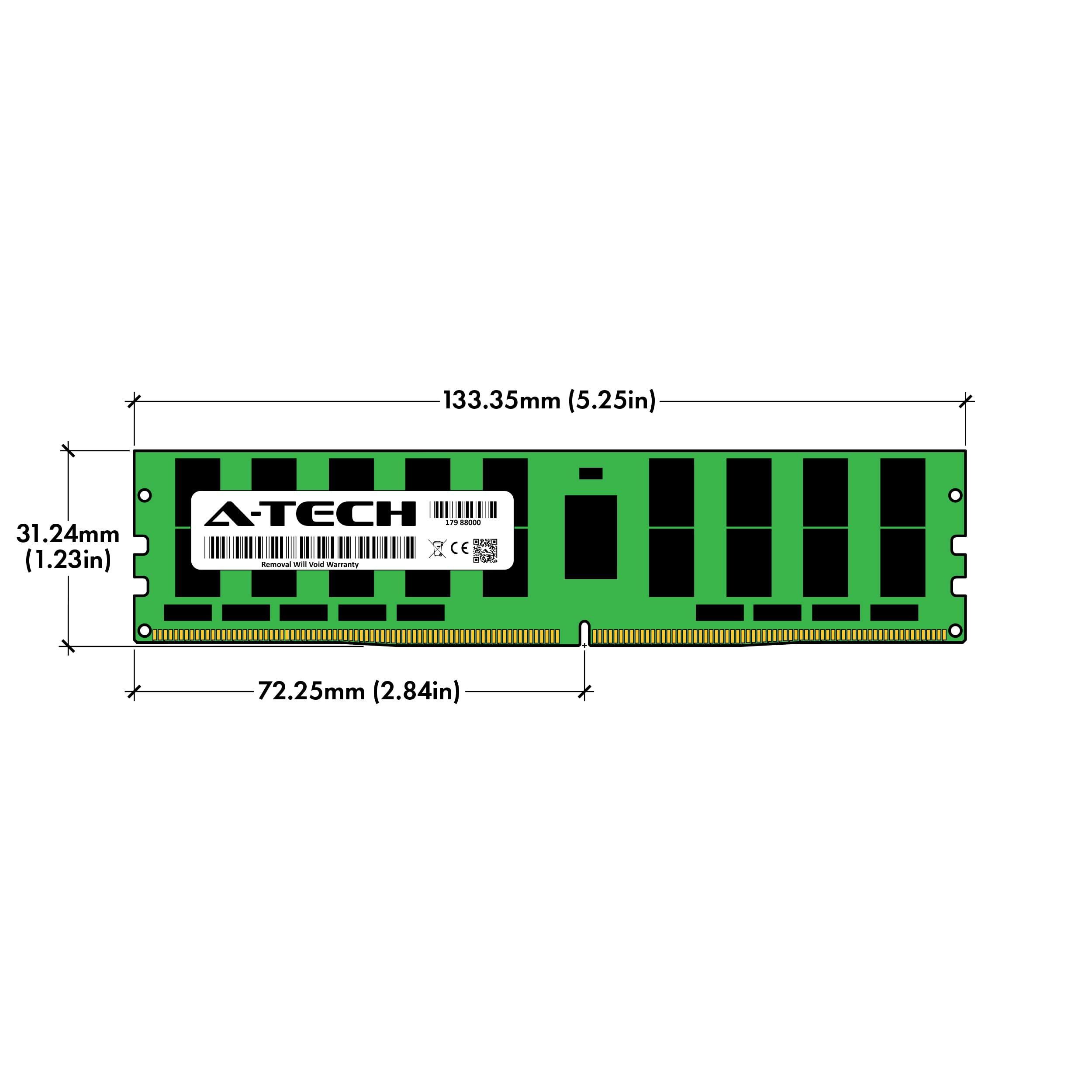 A-Tech A-Tech 64GB RAM for Supermicro SuperServer 1028GQ-TXRT, 1029P-MTR, 5028R-WR, 6018R-WTRT, 6029U-E1CR4T, F618R2-R72PT+ | DDR4 2933MHz PC4-23400 ECC LRDIMM 4Rx4 Load Reduced Server Memory Upgrade