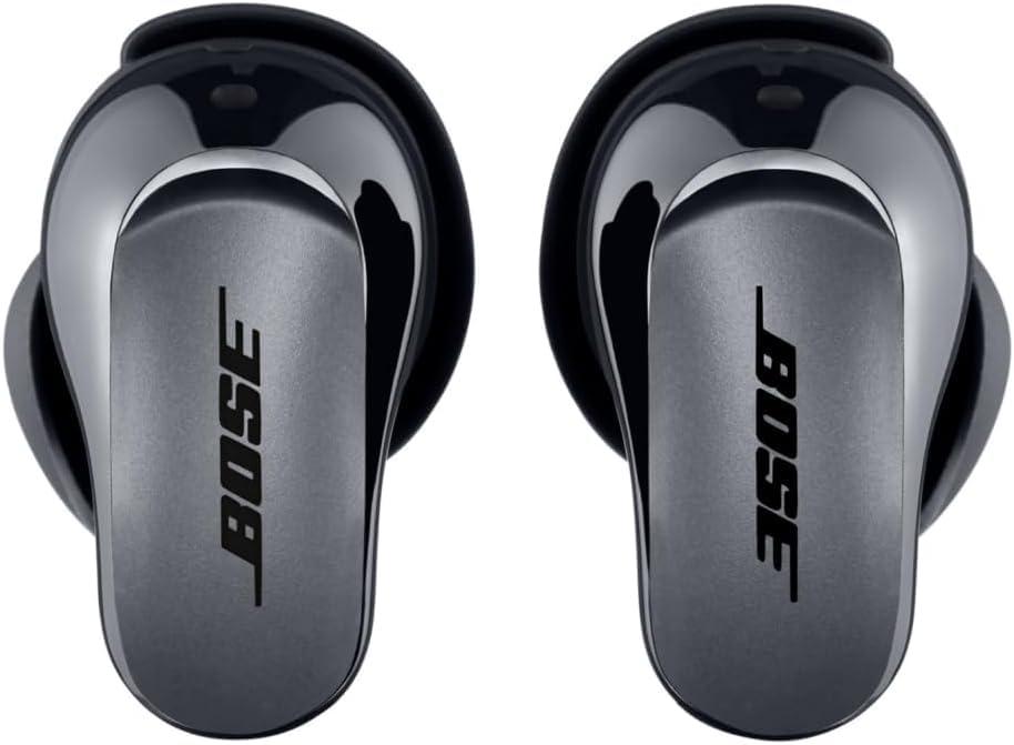 Bose Bose QuietComfort Ultra Bluetooth Earbuds, Wireless Earbuds with Spatial Audio and World-Class Active Noise Cancellation, Deep Bass, Up to 6 Hours of Playtime, Black
