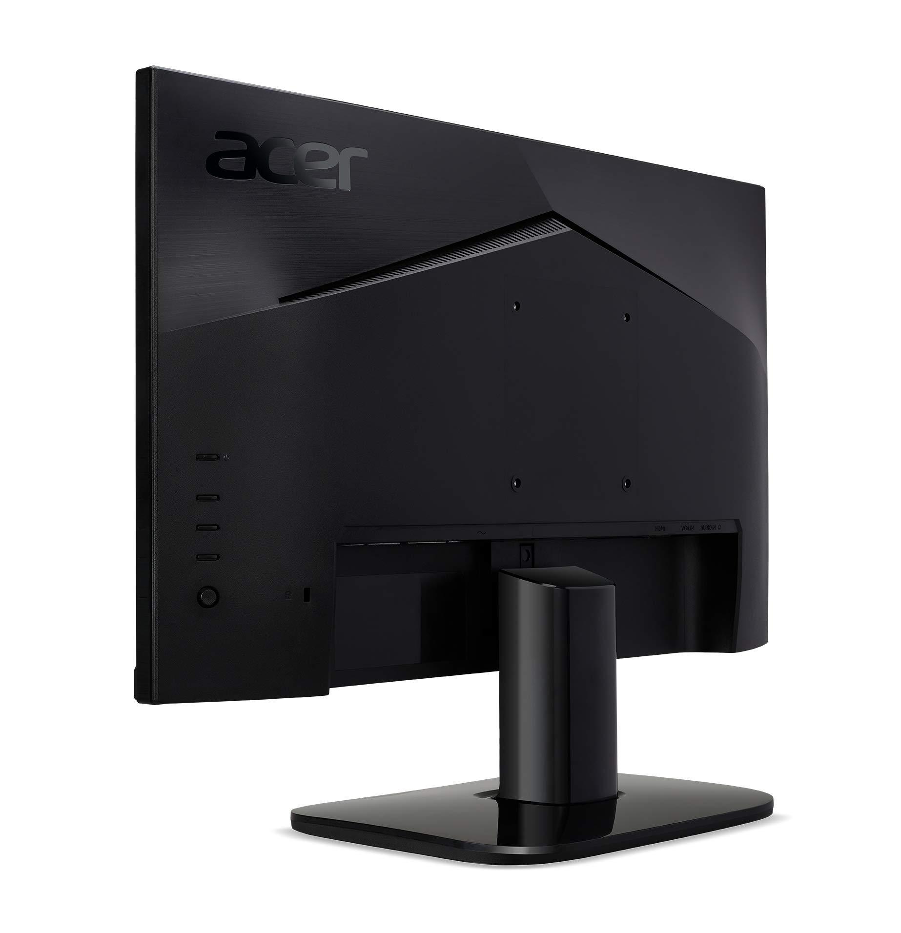 acer Acer KB272 EBI 27\" IPS Full HD (1920 x 1080) Zero-Frame Gaming Office Monitor | AMD FreeSync Technology | Up to 100Hz Refresh | 1ms (VRB) | Low Blue Light | Tilt | HDMI & VGA Ports,Black