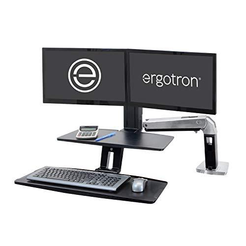 Ergotron WorkFit A Dual Monitor Standing Desk Converter Sit