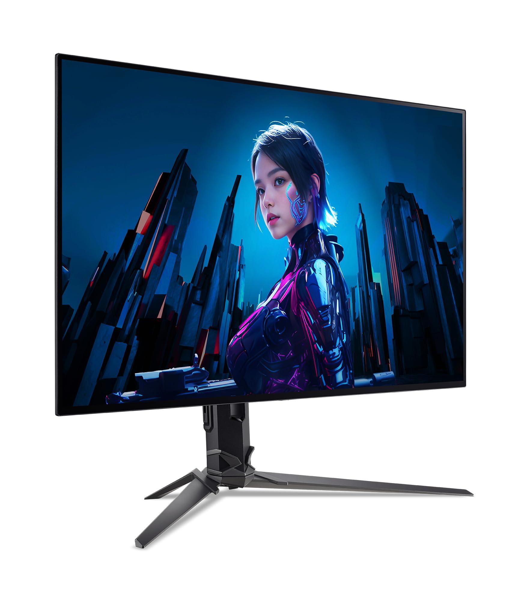 acer acer Predator X32 X3 | 31.5\" UHD 3840 x 2160 OLED Gaming Monitor | AMD FreeSync Premium Pro | 480Hz at 1920 x 1080 (DFR) | Up to 0.01ms | 1000nits @ HDR 3% | USB Type-C, 1 x DP 1.4 & 2 x HDMI 2.1