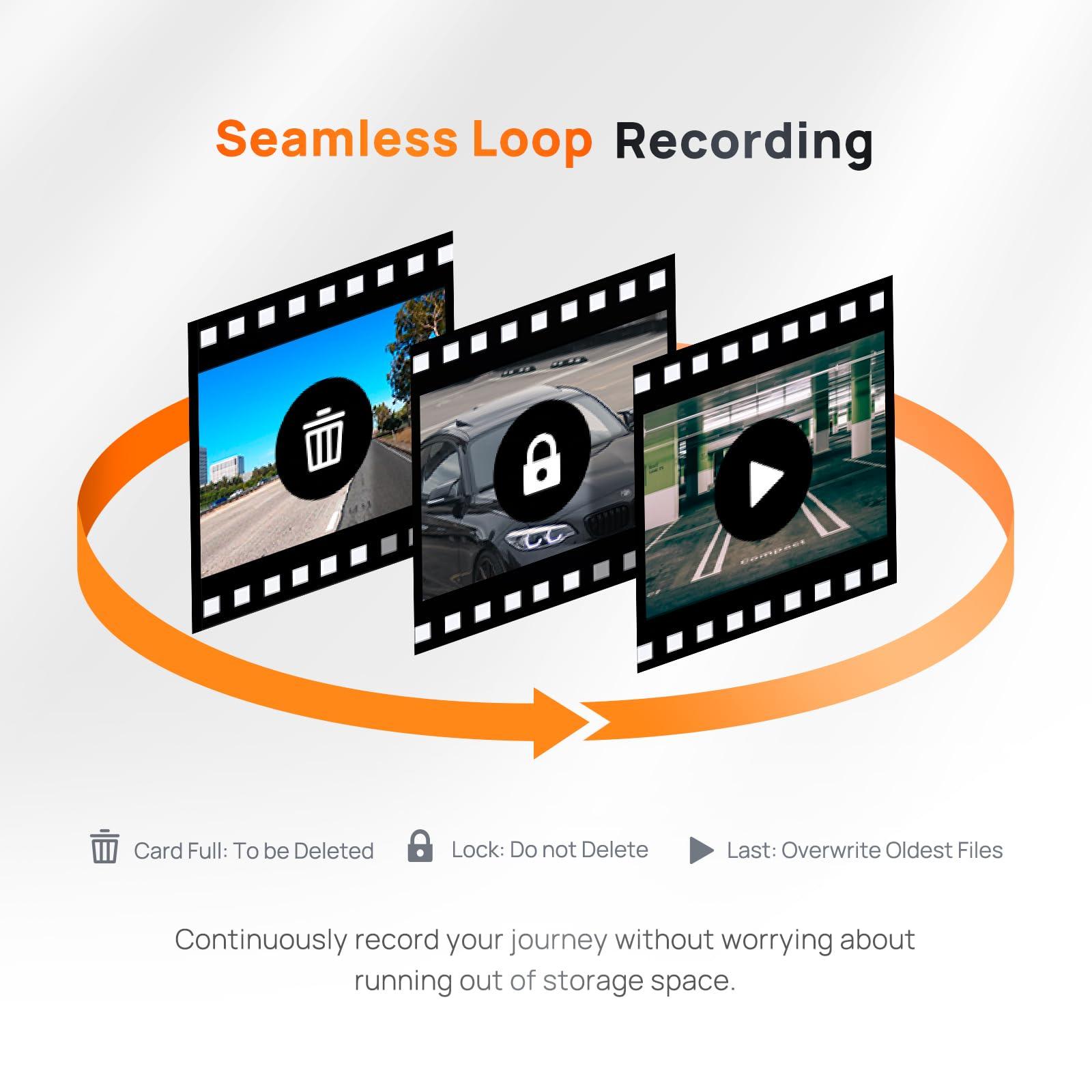 70mai 70mai Front Dash Cam A500S+ 32GB Card 1944P UHD with Sony IMX335, Built-in WiFi GPS Smart Dash Camera for Cars, Optional Rear Dash Cam, ADAS, 2\'\' IPS LCD Screen, 140 Wide Angle, WDR, Night Vision