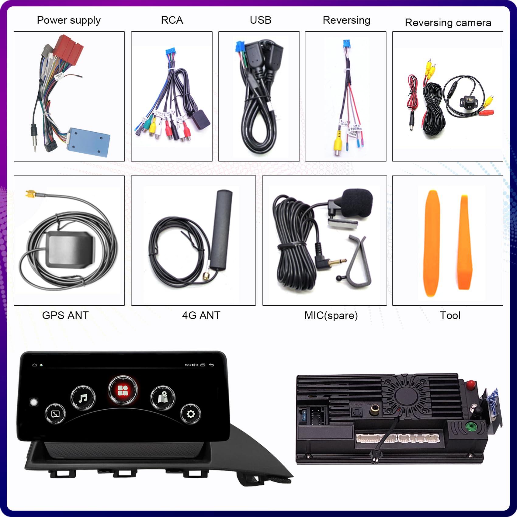 AIDEGG AIDEGG 10.25 Inch Android 12 Car Stereo Radio For Fiat 124/Abarth 124 Spider 2016 2017 2018 2019 2020 2021 2022 6+128GB Touch Screen Multimedia Video Player Head Unit Wireless CarPlay Android AuTo GPS