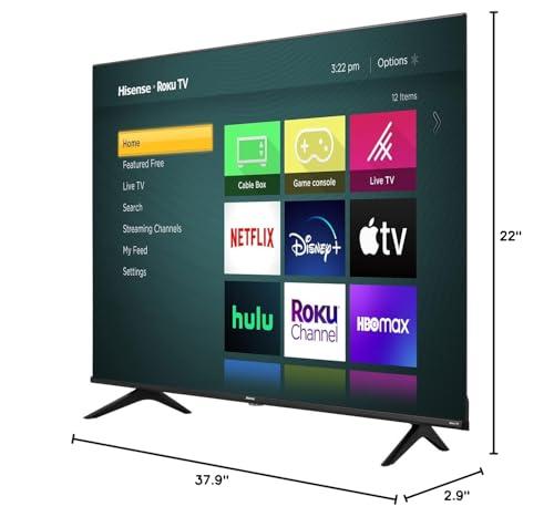 Hisense Hisense 43-Inch Class R6 Series 4K UHD Smart Roku TV with Alexa Compatibility, Dolby Vision HDR, DTS Studio Sound, Game Mode (43R6G)