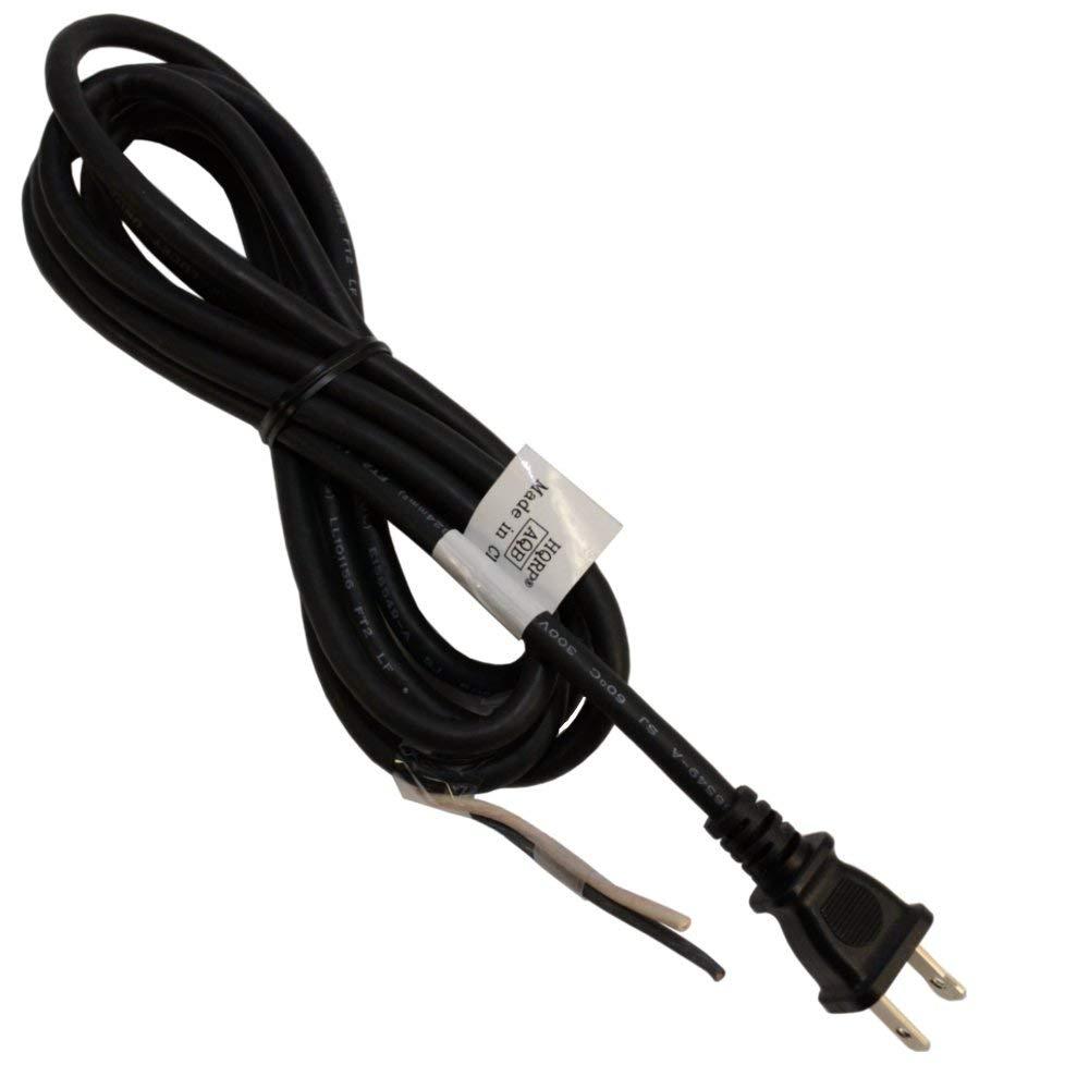 HQRP HQRP AC Power Cord Compatible with Makita 9046 9910 9911 9207SPC 9217SPC 9218PB GV7000C Sander Polisher Mains Cable Repair, 8ft 18-AWG